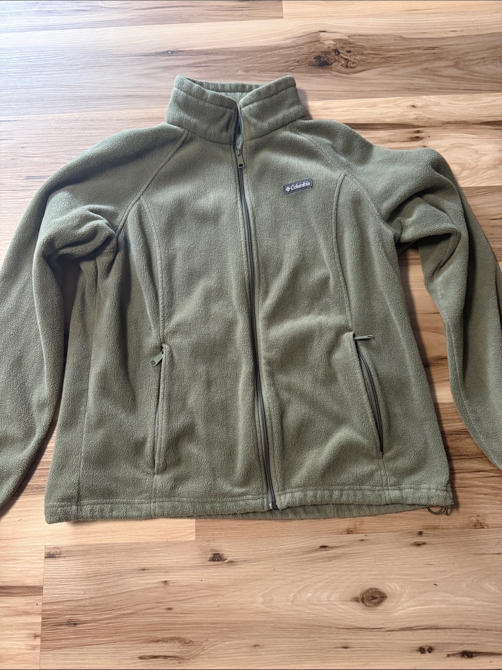 Columbia Woman’s Olive Green Full-Zip Fleece Jacket